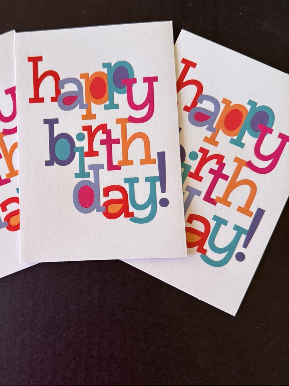 Hallmark 'Happy Birthday' Card - Multicolor - set of six w/envelopes